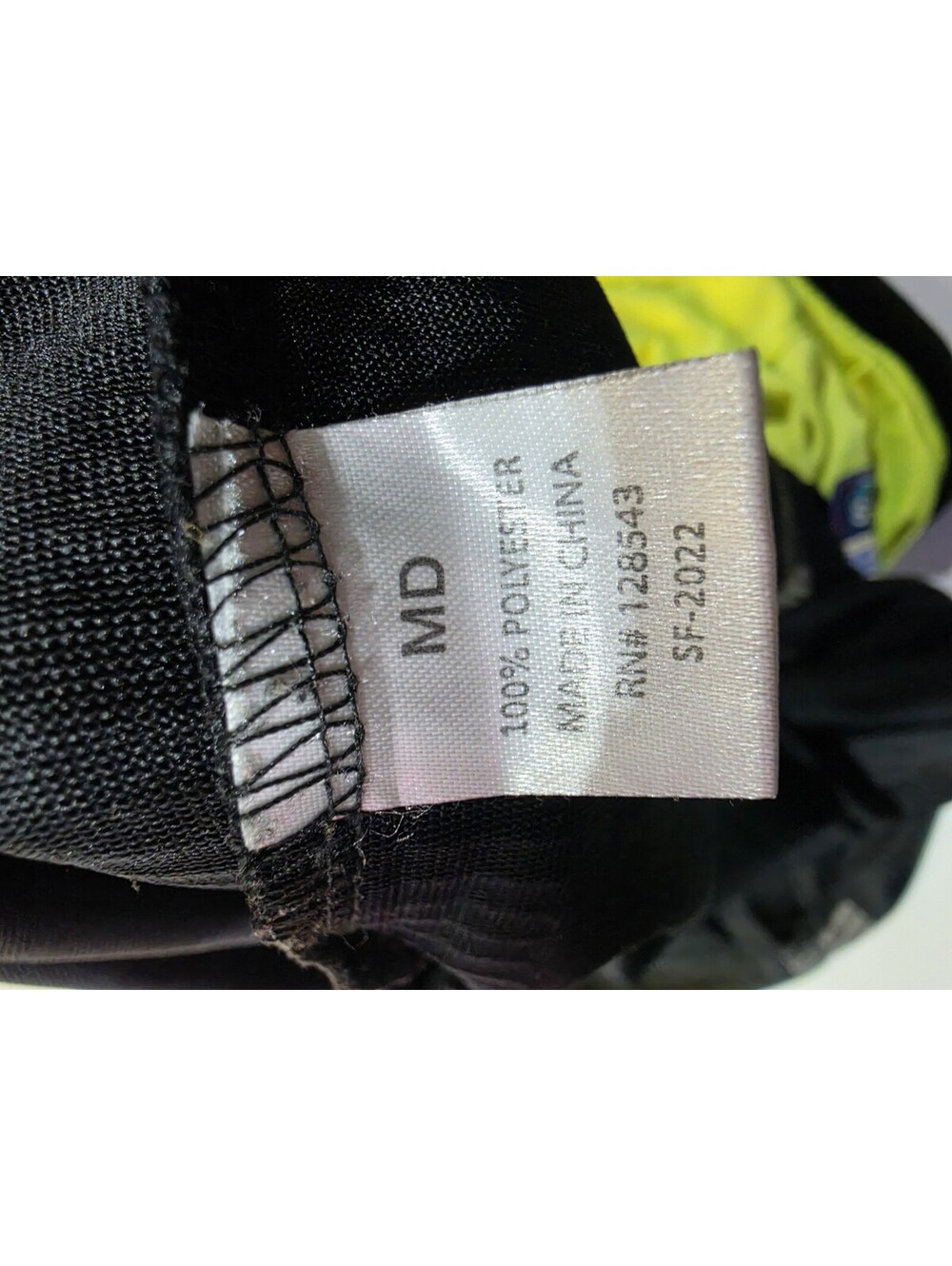 Six Flags Public Safety Officer Yellow/Black Polyester Pique Polo Shirt M - Picture 9 of 11